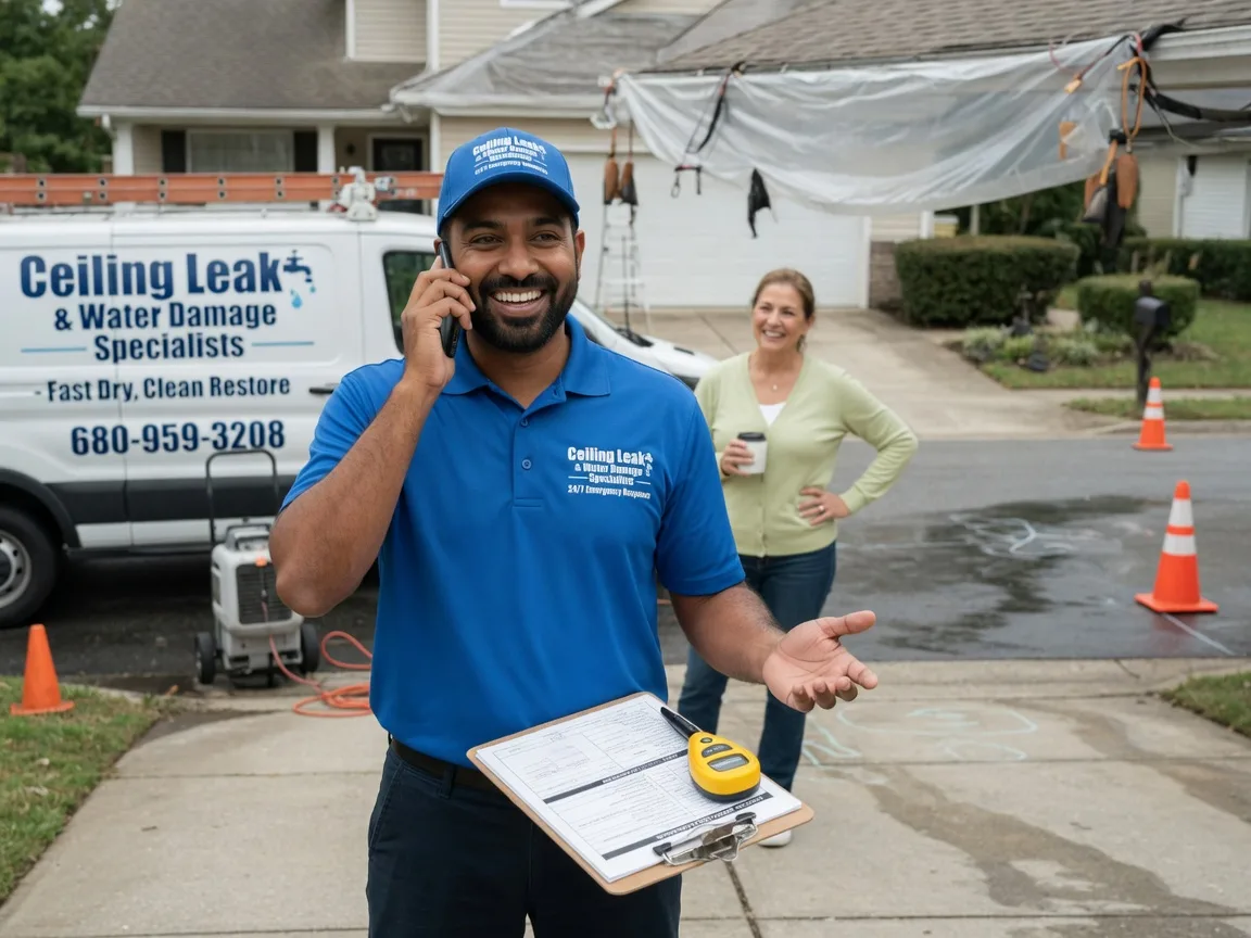 Ceiling Leak Cleanup Cordova, NE FAQs